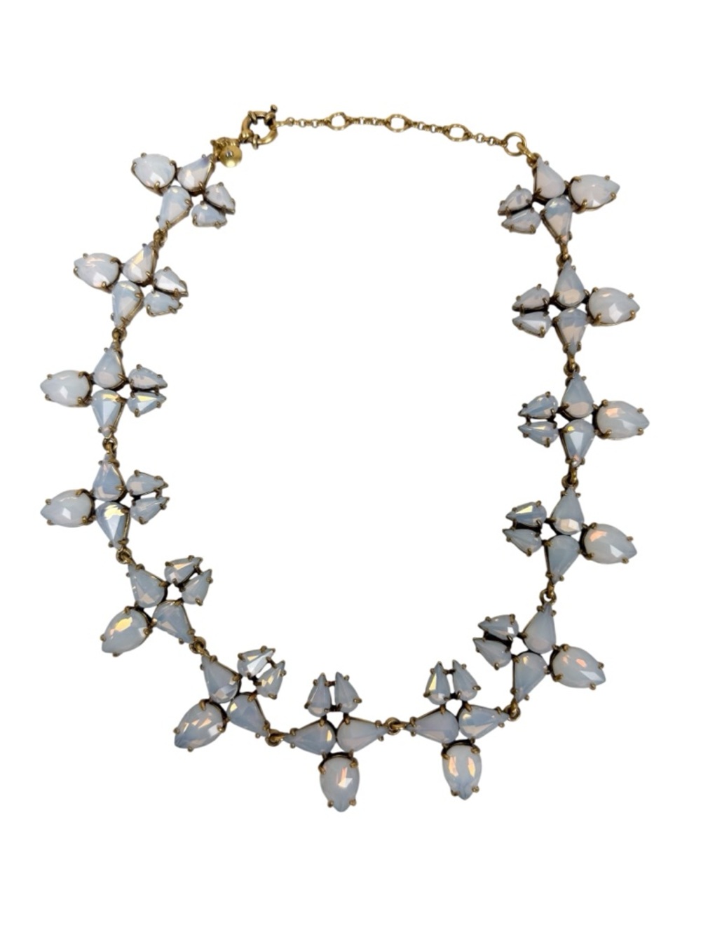 J. Crew Rhinestone Crystal Iridescent Statement Necklace